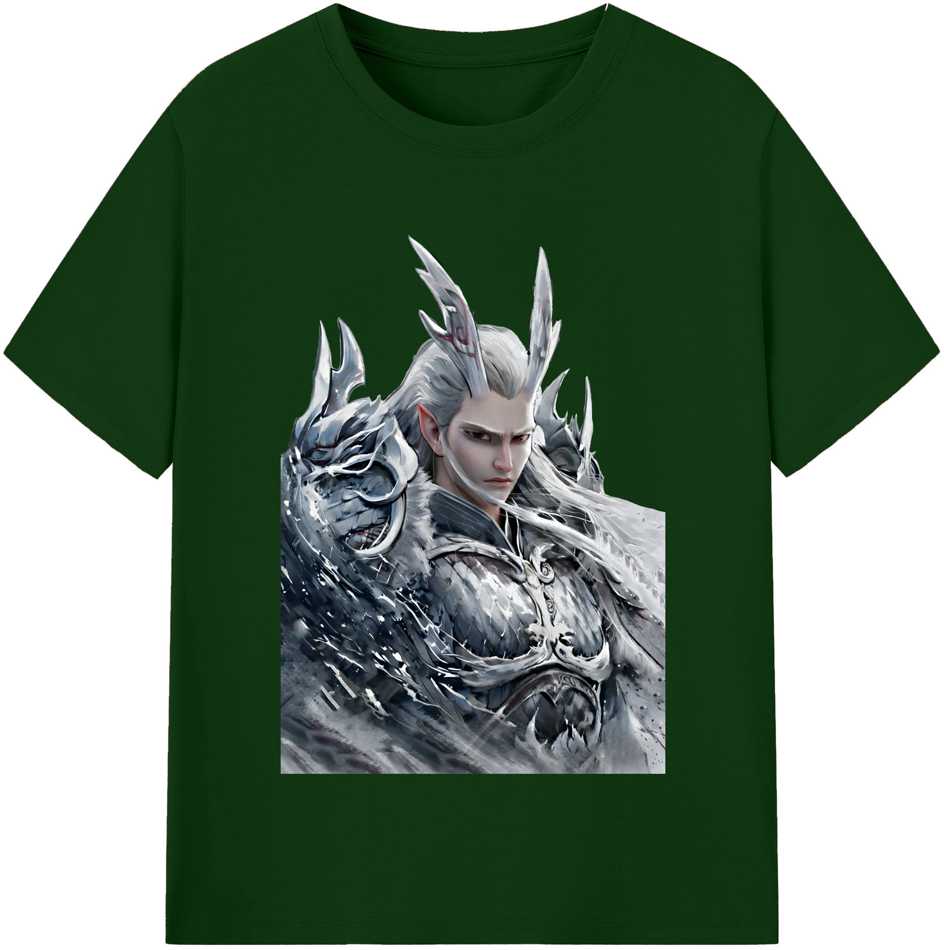 （画像用） Ne Zha 2 ナタ 魔童の大暴れ 綿100％半袖Tシャツ（フロントプリント）